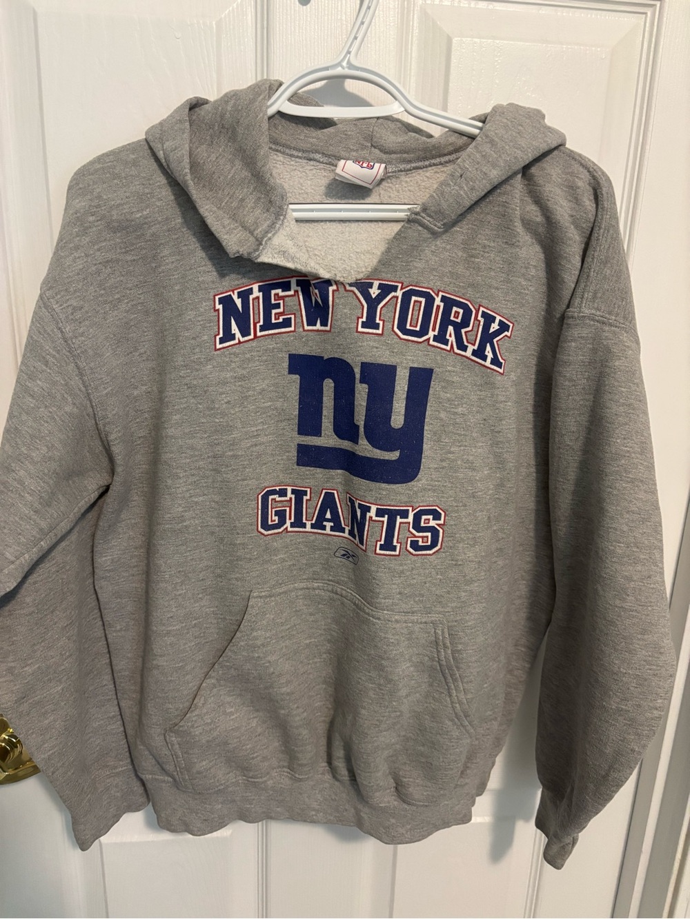 New York Giants Gray Pullover Hoodie Sweatshirt